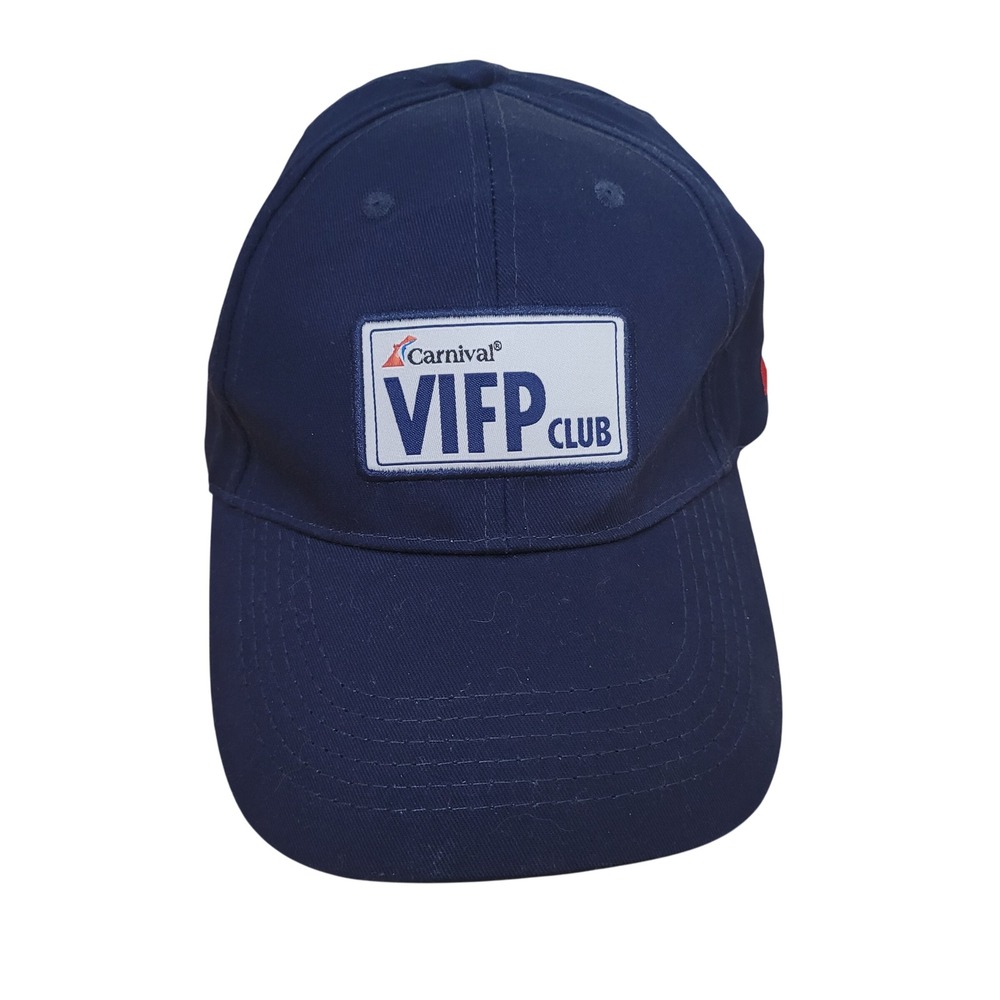 Carnival VIFP Club Navy Blue‎ Baseball Cap Embroidered Logo Adjustable Strap